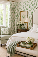 Load image into Gallery viewer, Green Lily-of-the-Valley Clay Coated Wallpaper
