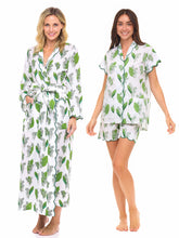 Load image into Gallery viewer, Lily of the Valley Bundle: Classic Robe + Pajamas with Shorts
