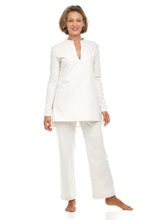 Load image into Gallery viewer, Cream Loungewear V-Neck Top (Only)
