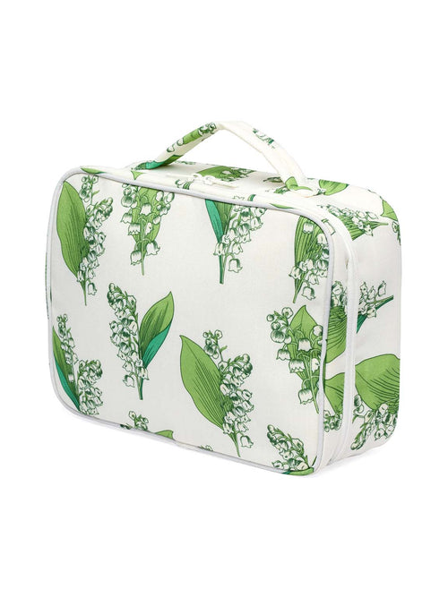 Lily of the Valley Large Hanging Cosmetic Bag