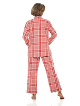 Load image into Gallery viewer, Elegant Red Flannel Plaid Pajamas
