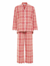 Load image into Gallery viewer, Elegant Red Flannel Plaid Pajamas
