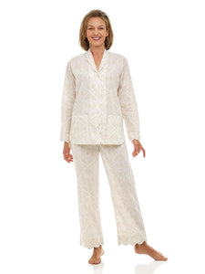 Beige Filigree Pajamas