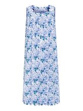 Load image into Gallery viewer, Blue Floral Gathered Nightgown
