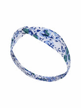 Load image into Gallery viewer, Blue Floral Headbands (set of 2)