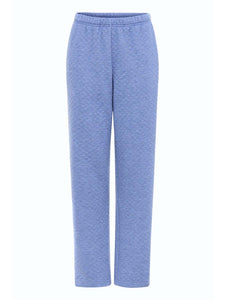 Blue Quilted Loungewear Set