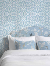 Load image into Gallery viewer, Pale Blue Gardenia Indoor Fabric
