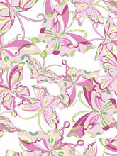 Load image into Gallery viewer, Pink Butterfly Print Classic Robe