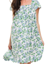 Load image into Gallery viewer, Hydrangea Cap Sleeve Short Nightgown
