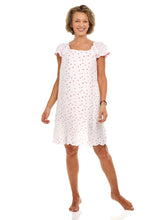 Load image into Gallery viewer, Hearts &amp; Arrows Cap Sleeve Short Nightgown
