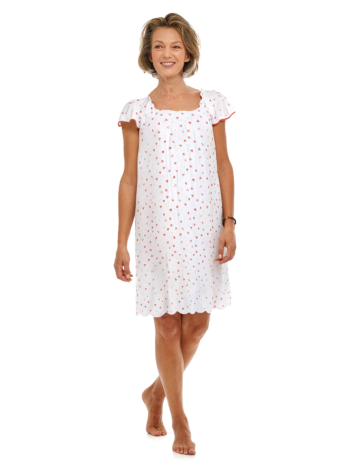 Hearts & Arrows Cap Sleeve Nightgown