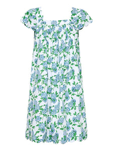 Hydrangea Cap Sleeve Short Nightgown