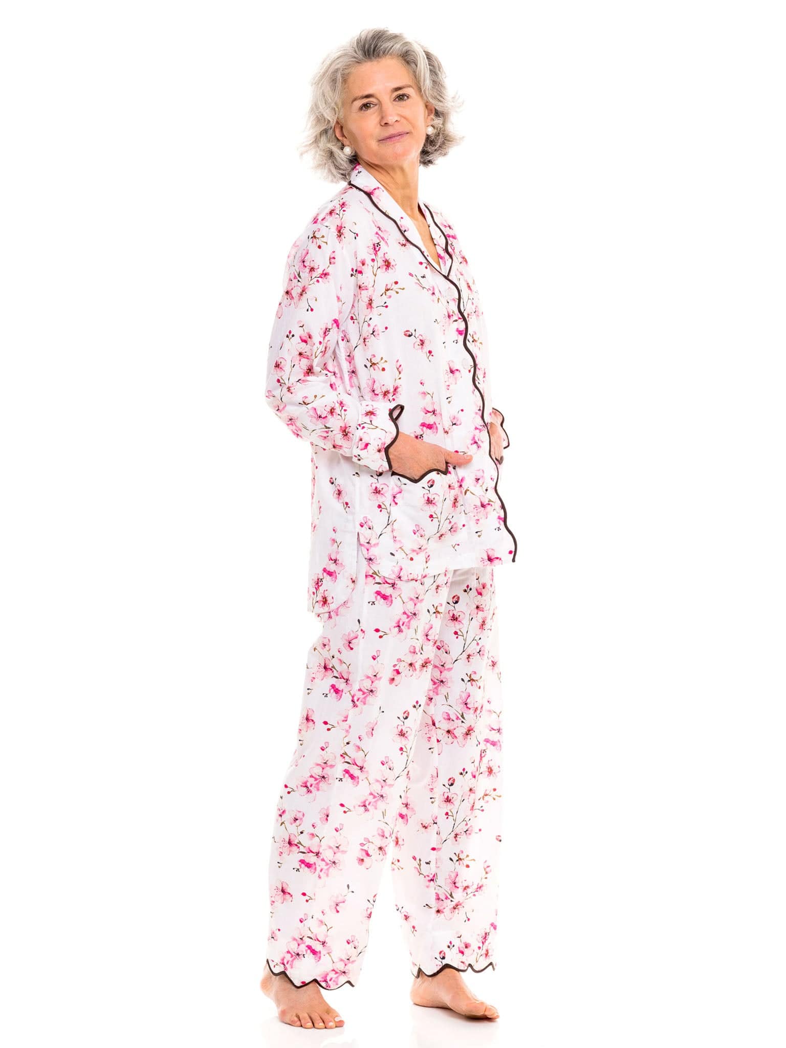 ◆CHERRY◆シングルベッド◆脚付◆PYD05-5◆ Cherry Blossom Pajamas – Heidi Carey