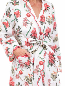 Christmas Floral Classic Robe