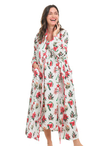 Christmas Floral Classic Robe