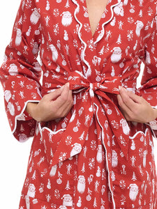 Santa Print Classic Robe