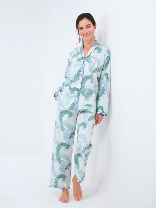 Feather Print Pajamas