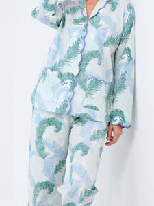 Feather Print Pajamas