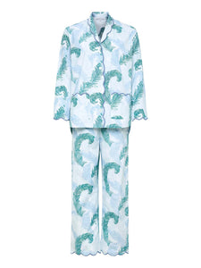 Feather Print Pajamas