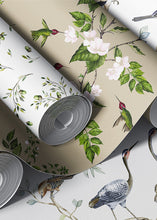 Load image into Gallery viewer, Tan Hummingbird Clay Coated Wallpaper
