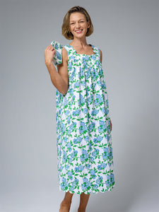 Hydrangea Suvin Gathered Nightgown
