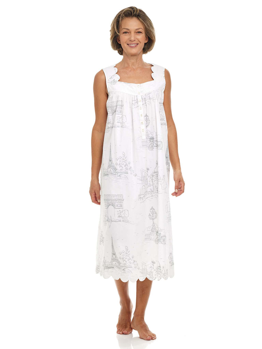 Paris Gathered Nightgown – Heidi Carey