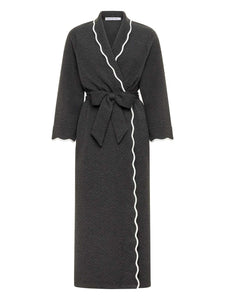 Grey Quilted Classic Robe