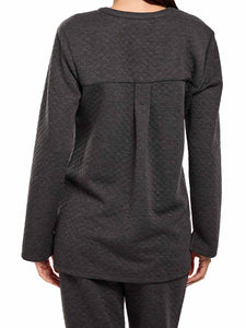 Grey Quilted Loungewear set