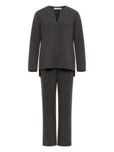 Grey Quilted Loungewear set