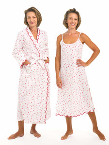 Hearts & Arrows Bundle: Classic Robe + Slip Nightgown