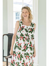 Load image into Gallery viewer, Holiday Print Gathered Nightgown
