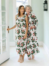Load image into Gallery viewer, Holiday Print Gathered Nightgown