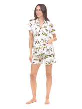Load image into Gallery viewer, White Hummingbird S/S Pajamas with Shorts
