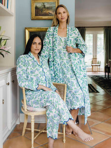 Hydrangea Pajamas with Scalloping
