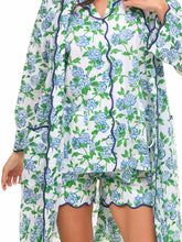 Load image into Gallery viewer, Hydrangea Bundle: Classic Robe + Pajamas with Shorts
