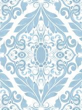 Load image into Gallery viewer, Ice Blue Filigree Bundle: Classic Robe + Gathered Nightgown
