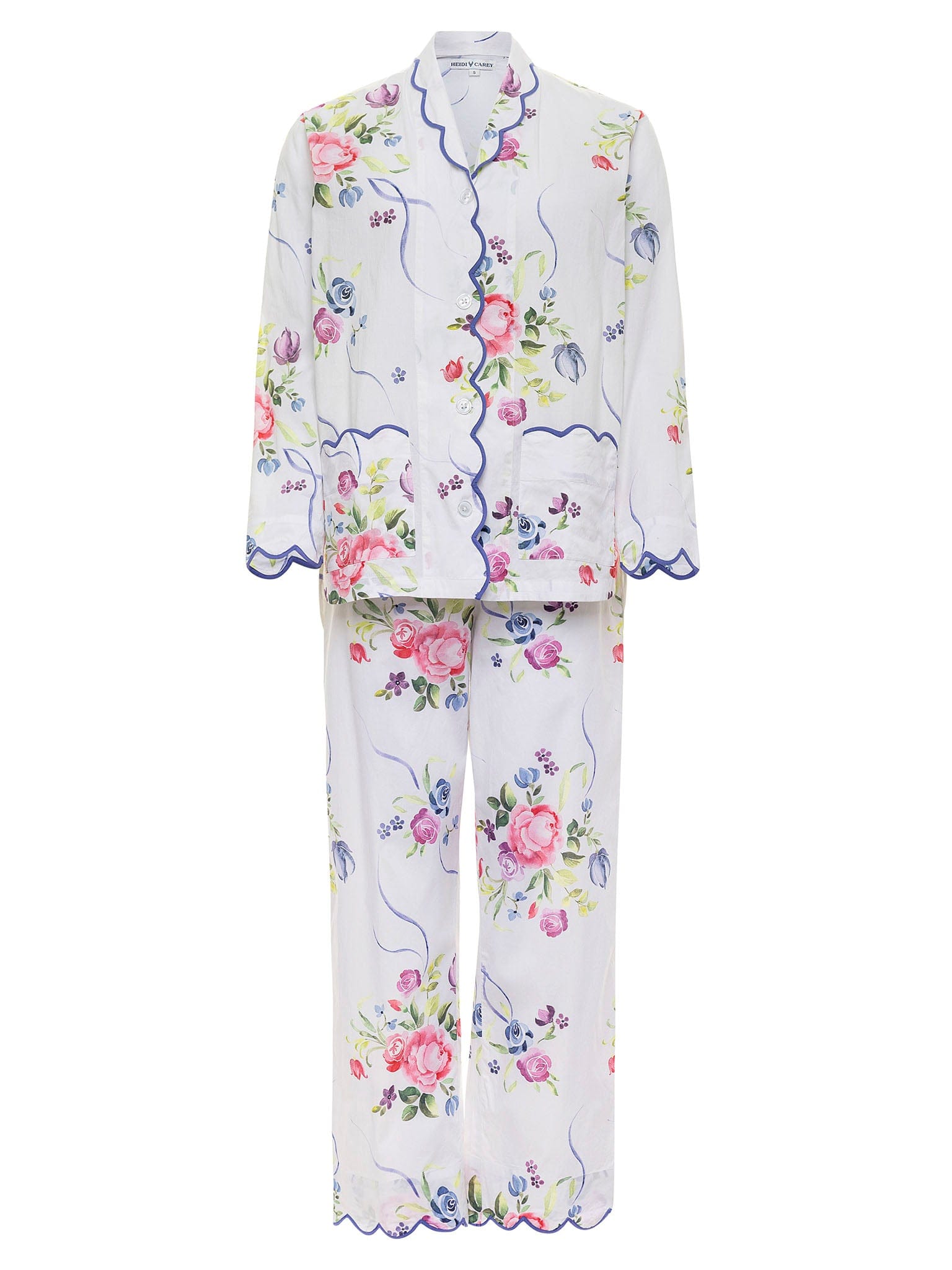 Lili Red Flower Printed Pajamas