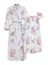 Load image into Gallery viewer, Lila Rose Bundle: Classic Robe + Cap Sleeve Short Nightgown