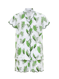 Lily of the Valley S/S Pajamas with Shorts