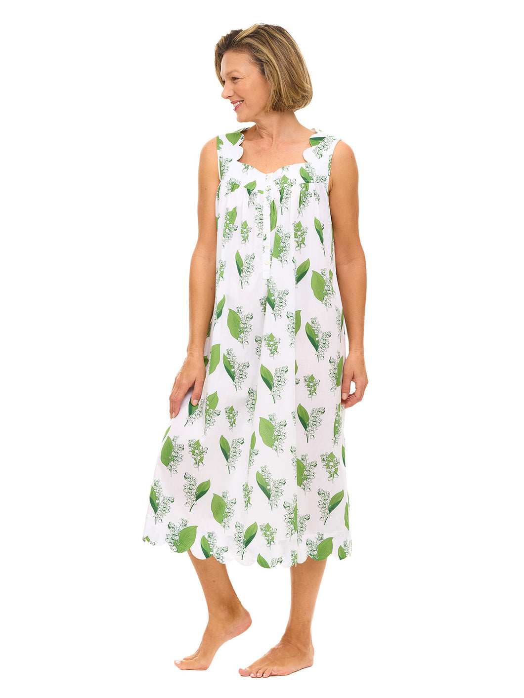 Lily of the Valley Gathered Nightgown