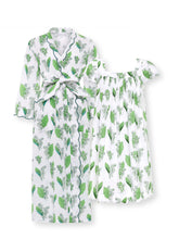 Load image into Gallery viewer, Lily of the Valley Bundle: Classic Robe + Cap Sleeve Short Nightgown
