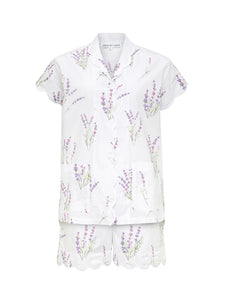 Lavender Short Sleeve PJ with Shorts