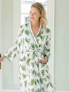 Lily-of-the-valley Fleece Lined Classic Robe