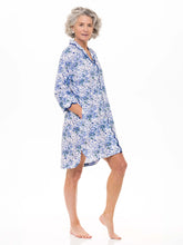 Load image into Gallery viewer, Blue Floral Nightshirt