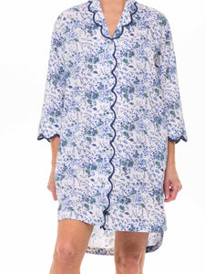 Blue Floral Nightshirt