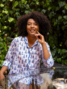 Pagoda Print Nightshirt
