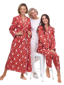Santa Print Pajamas