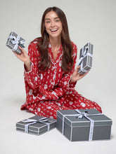 Load image into Gallery viewer, Santa Print Pajamas
