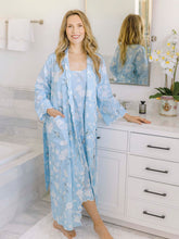 Load image into Gallery viewer, Pale Blue Gardenia Classic Robe
