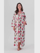 Load and play video in Gallery viewer, Christmas Floral Classic Robe
